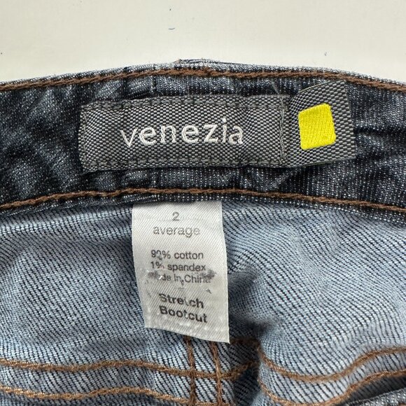Venezia Straight Leg Women's size 12 Venezia size 2 Dark Blue Denim jeans - Picture 3 of 4